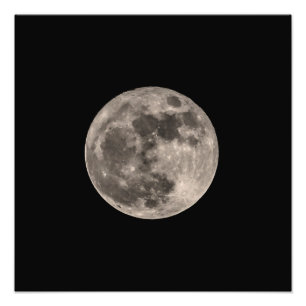 Supermond-Foto-Druck-Bild im November 2016 Fotodruck