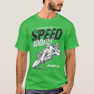SuperMoto Speed Addict Motorrad-Shirt T-Shirt