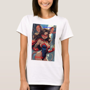SuperMouse Femme T-shirt blanc en coton