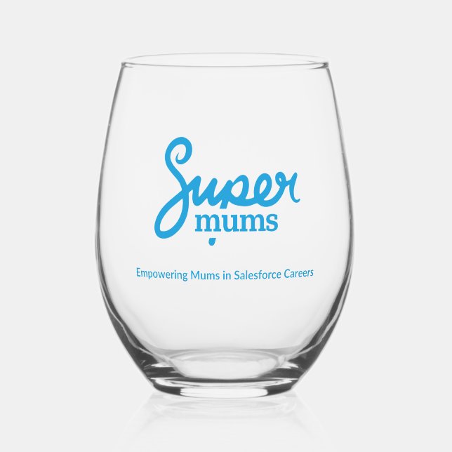 Supermums Edelstahlglas Weinglas Ohne Stiel (Vorderseite)