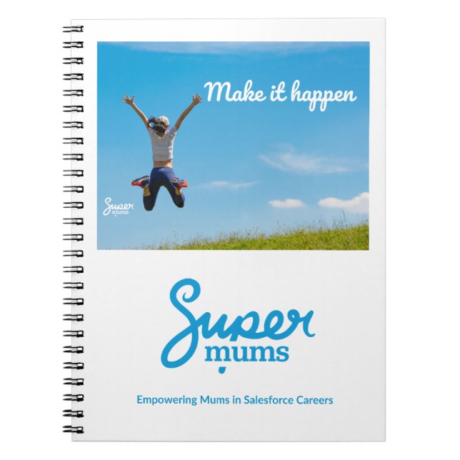 Supermums Spiral Foto Notebook Notizblock (Vorderseite)