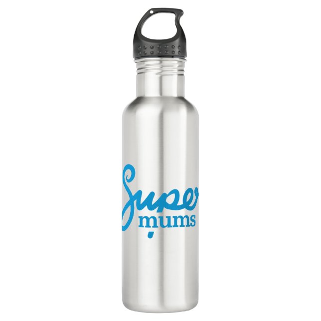 Supermums Wasser Flasche Edelstahlflasche (Vorderseite)