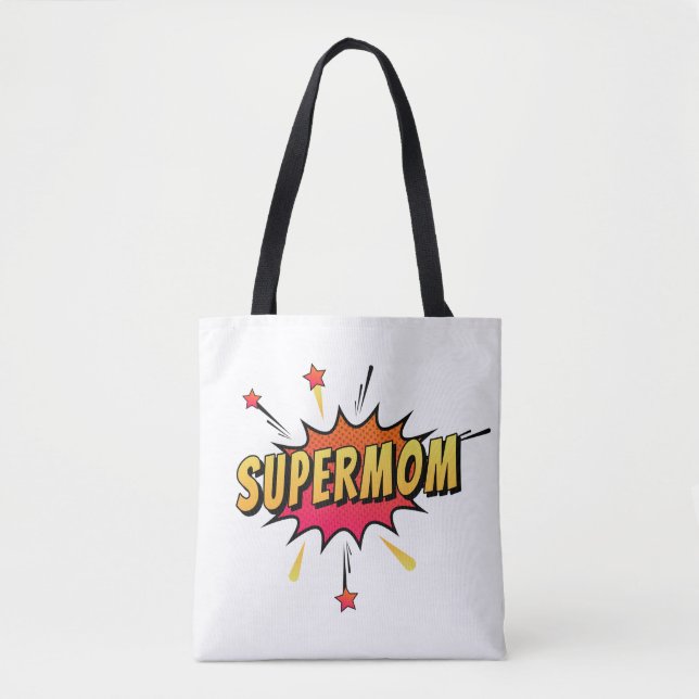 Supermutter Retro Comic Pop Art| Gesamtbeutel Tasche (Vorderseite)