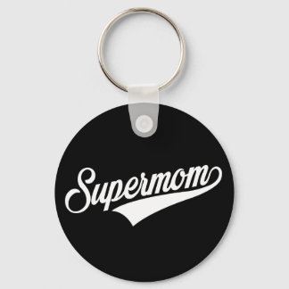 Supermutter (schwarz) - schlüsselanhänger