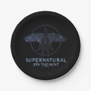 Supernatural Castiel Falling Stars Grafik Pappteller