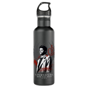 Supernatural Castiel Graffiti Graphic Edelstahlflasche
