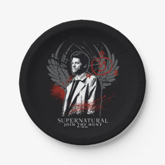 Supernatural Castiel Graffiti Graphic Pappteller