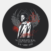 Supernatural Castiel Graffiti Graphic