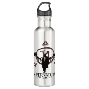 Supernatural Castiel Illustration Edelstahlflasche