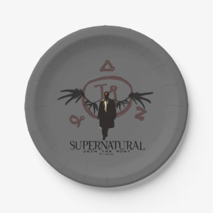 Supernatural Castiel Illustration Pappteller