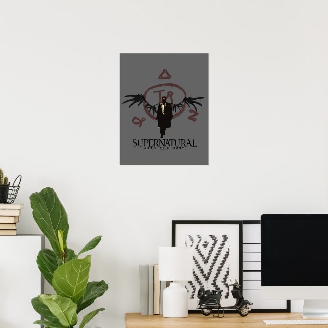 Supernatural Castiel Illustration Poster (Heimbüro)
