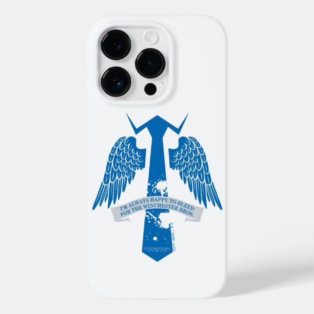 Supernatural Castiel Krawatte Zitat Grafisch Case-Mate iPhone 14 Pro Hülle (Rückseite)