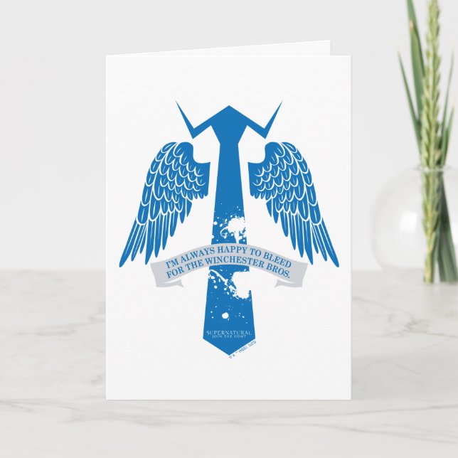 Supernatural Castiel Krawatte Zitat Grafisch Karte (Vorderseite)