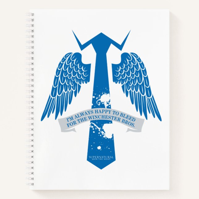 Supernatural Castiel Krawatte Zitat Grafisch Notizbuch (Vorderseite)