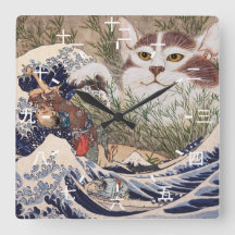 Supernatural Cat at the Great Wave