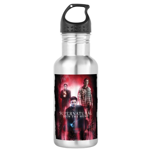 Supernatural Crowley, Dean und Sam Edelstahlflasche (Vorderseite)