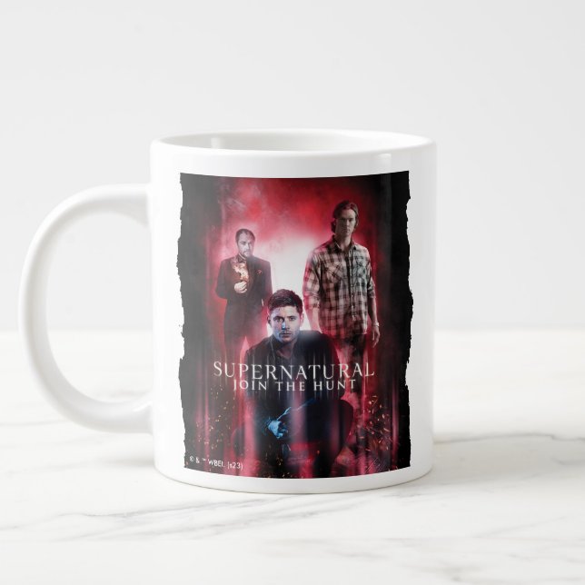 Supernatural Crowley, Dean und Sam Jumbo-Tasse (Links)