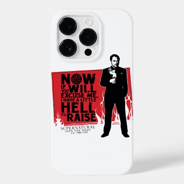 Supernatural Crowley Quote Graphic Case-Mate iPhone 14 Pro Hülle (Rückseite)