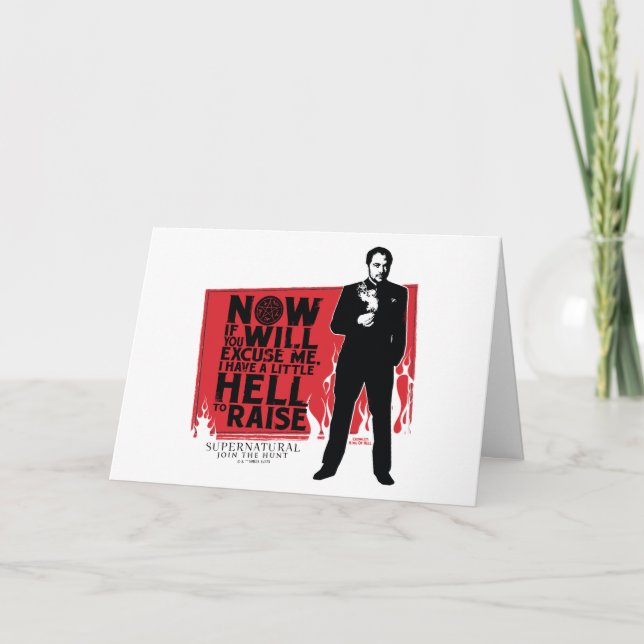 Supernatural Crowley Quote Graphic Karte (Vorderseite)