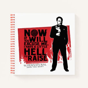 Supernatural Crowley Quote Graphic Notizbuch