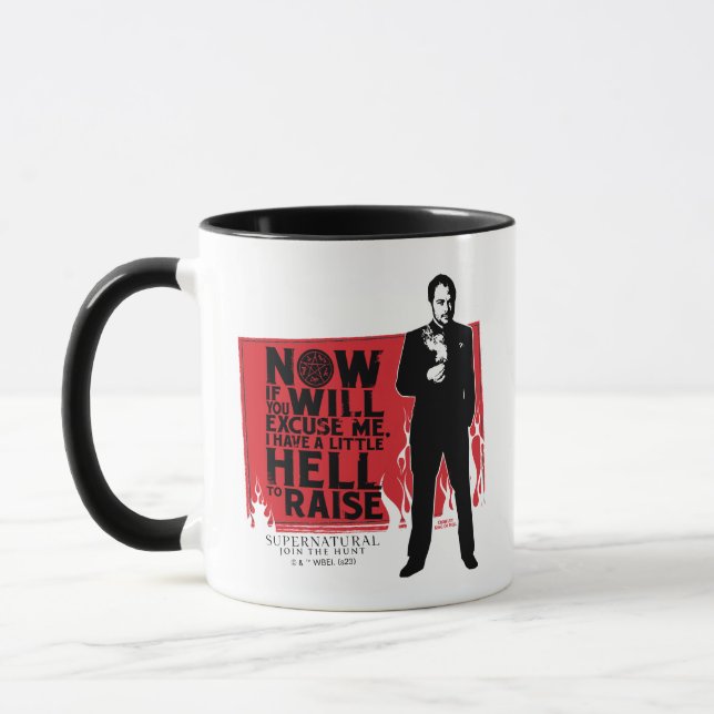 Supernatural Crowley Quote Graphic Tasse (Links)