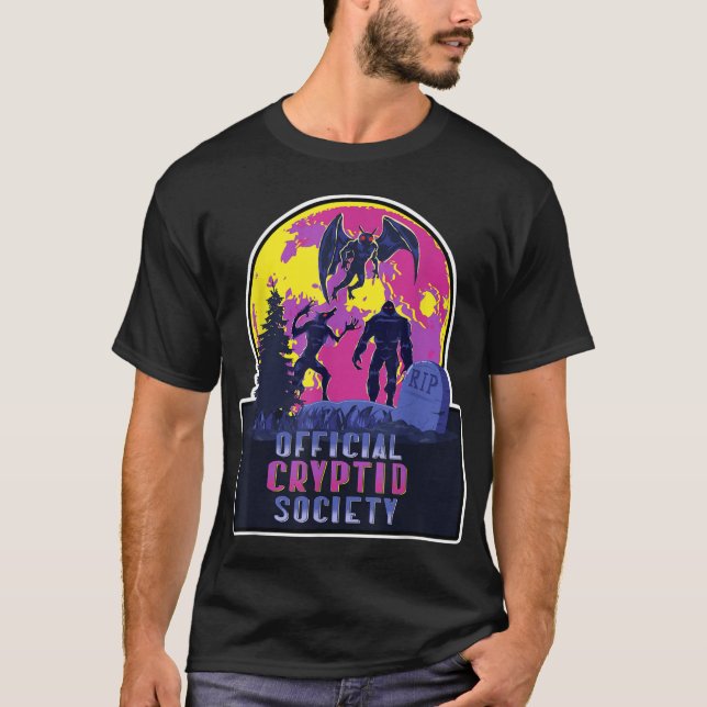Supernatural Cryptid Group Wolfman Bigfoot Mothman T-Shirt (Vorderseite)