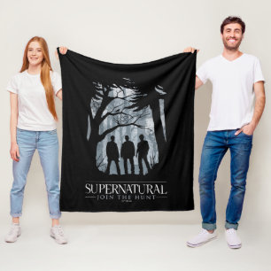 Supernatural Forest Silhouette Graphic Fleecedecke