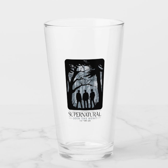 Supernatural Forest Silhouette Graphic Glas (Vorderseite)