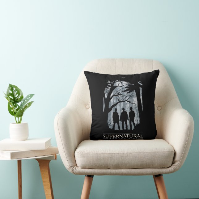 Supernatural Forest Silhouette Graphic Kissen (Stuhl )