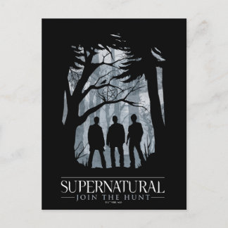 Supernatural Forest Silhouette Graphic Postkarte