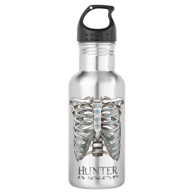 Supernatural "Hunter Inside" Ribcage Graphic Edelstahlflasche (Vorderseite)