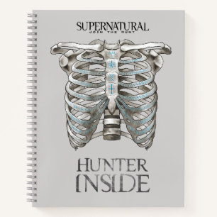 Supernatural "Hunter Inside" Ribcage Graphic Notizbuch