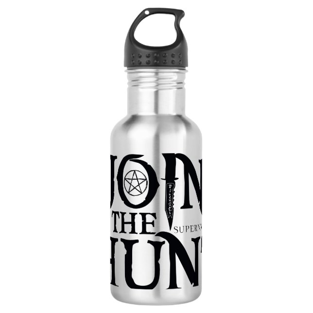 Supernatural "Join the Hunt" Edelstahlflasche (Vorderseite)