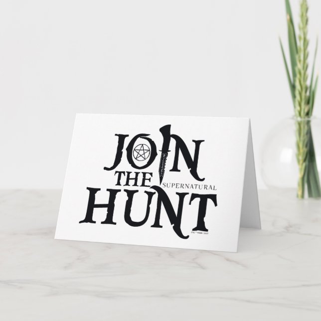 Supernatural "Join the Hunt" Karte (Vorderseite)