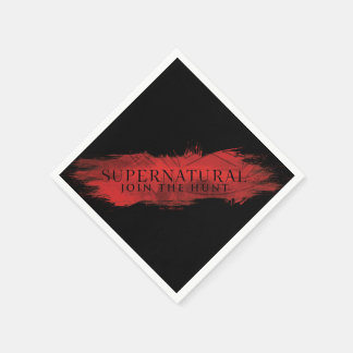 Supernatural "Join the Hunt" Red Splash Serviette