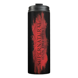 Supernatural "Join the Hunt" Red Splash Thermosbecher