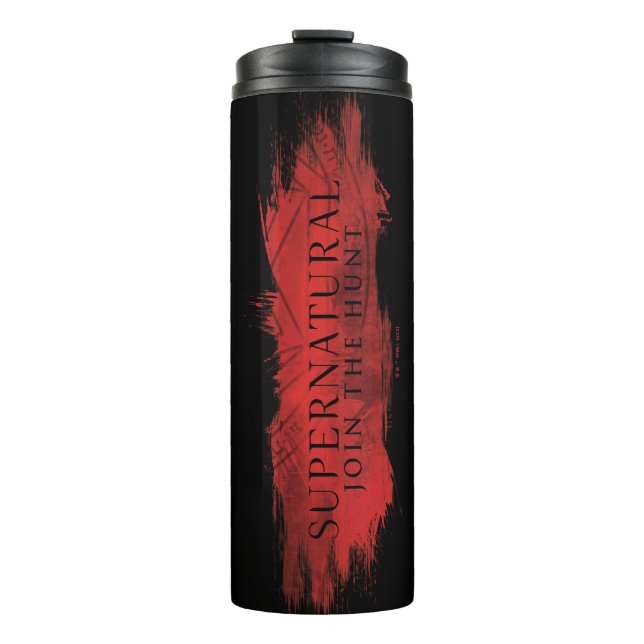 Supernatural "Join the Hunt" Red Splash Thermosbecher (Vorderseite)