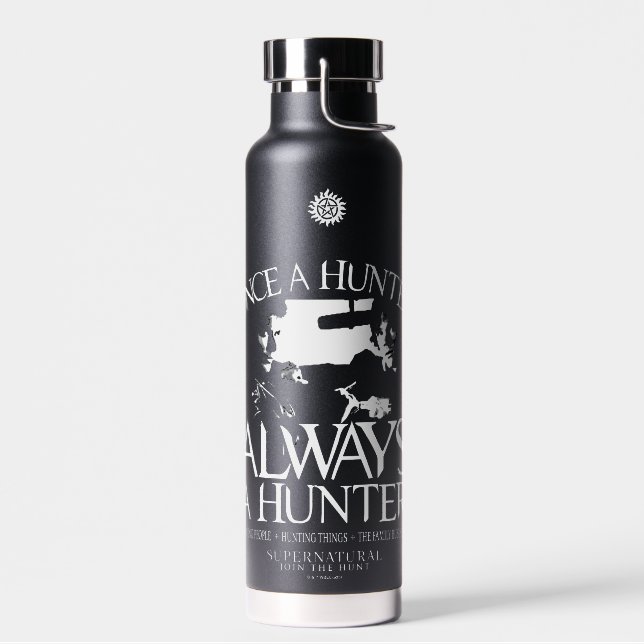 Supernatural "Once a Junter, Always a Hunter" Trinkflasche (Links)