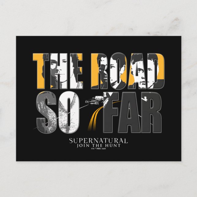 Supernatural "The Road So far" Postkarte (Vorderseite)