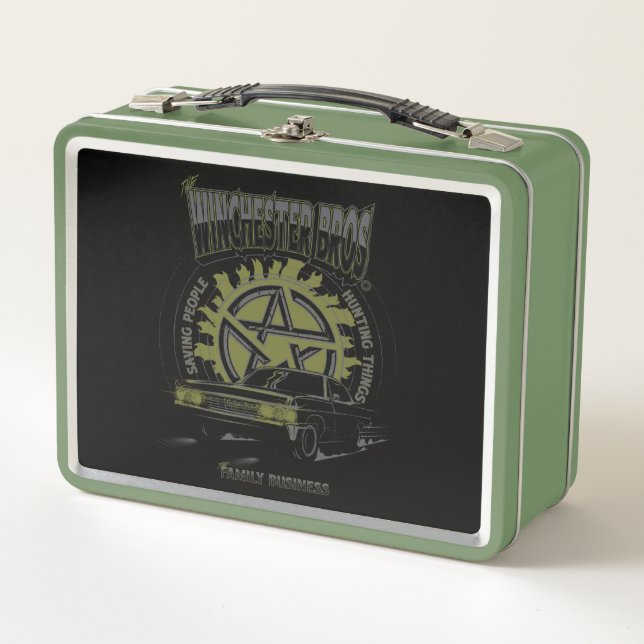 Supernatural "The Winchester Bros" Car Graphic Metall Brotdose (Vorderseite)