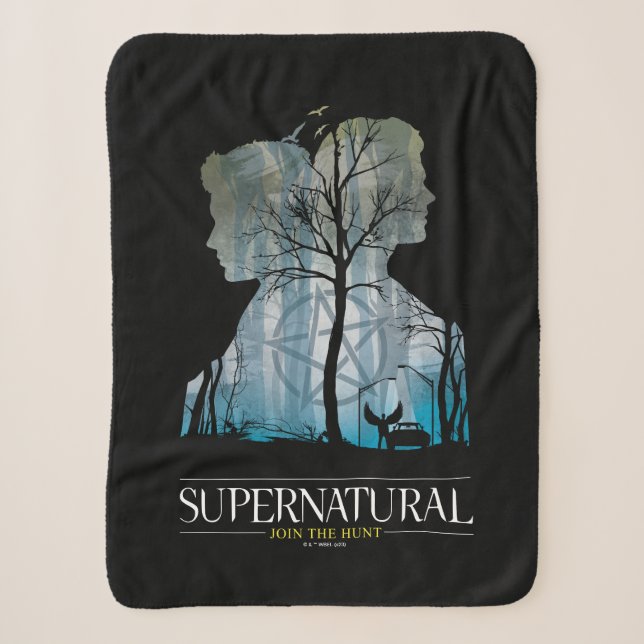 Supernatural Winchester Bros Forest Graphic Sherpadecke (Vorderseite)