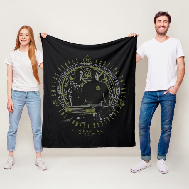 Supernatural Winchester Brothers Family Business Fleecedecke (Beispiel)