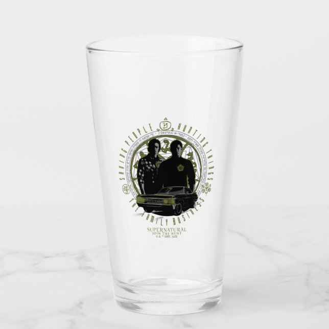 Supernatural Winchester Brothers Family Business Glas (Vorderseite)