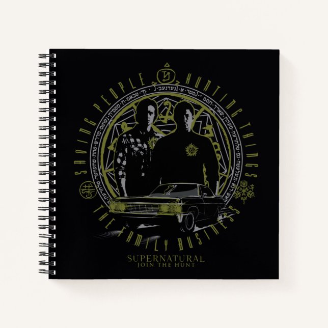 Supernatural Winchester Brothers Family Business Notizbuch (Vorderseite)
