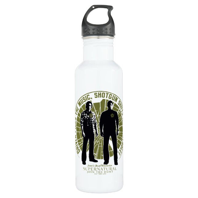 Supernatural Winchester Brothers "Shotgun" Edelstahlflasche (Vorderseite)