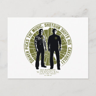 Supernatural Winchester Brothers "Shotgun" Postkarte