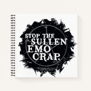 Supernatürliches "Emo"-Zitat Notizbuch