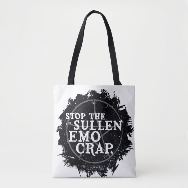 Supernatürliches "Emo"-Zitat Tasche (Vorderseite)