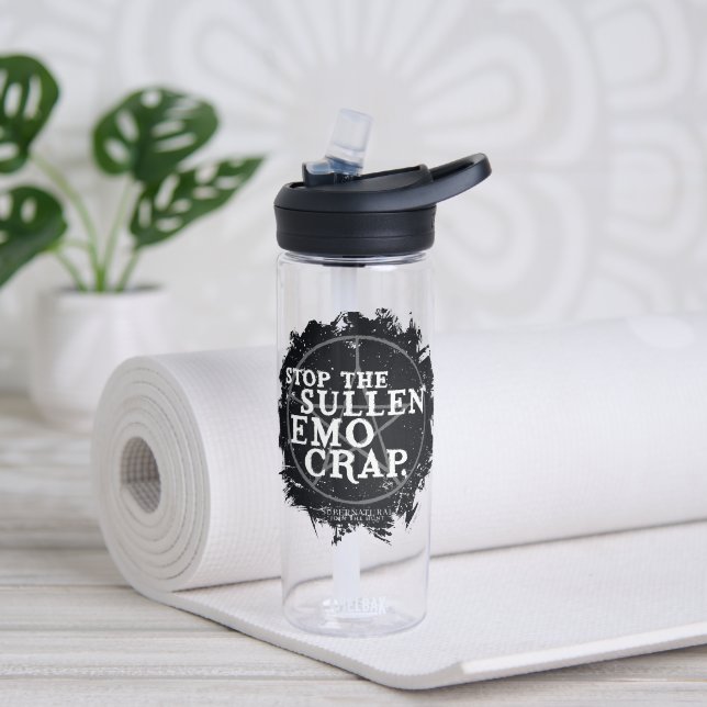 Supernatürliches "Emo"-Zitat Trinkflasche (Yoga)