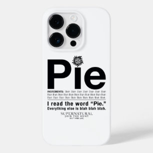 Supernatürliches "Pie"-Zitat Case-Mate iPhone 14 Pro Hülle